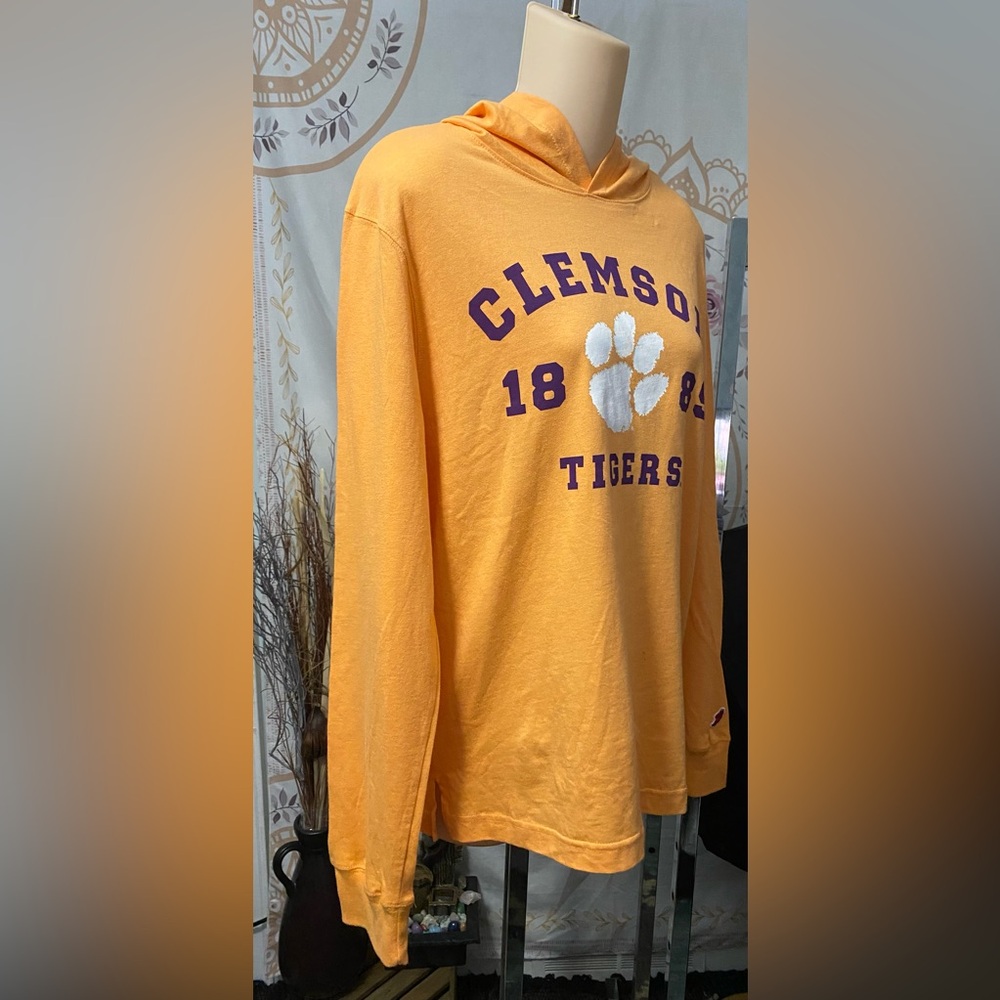 NWT League 91 Clemson Tigers Orange Pullover Shirt Hoodie sizes Small